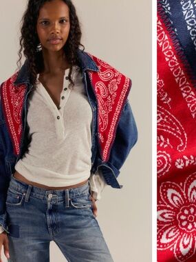 Free People Carmen Knitted Triangle Bandana